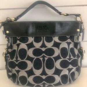 Excellent Condition Coach Zoe Signature Hobo Bag